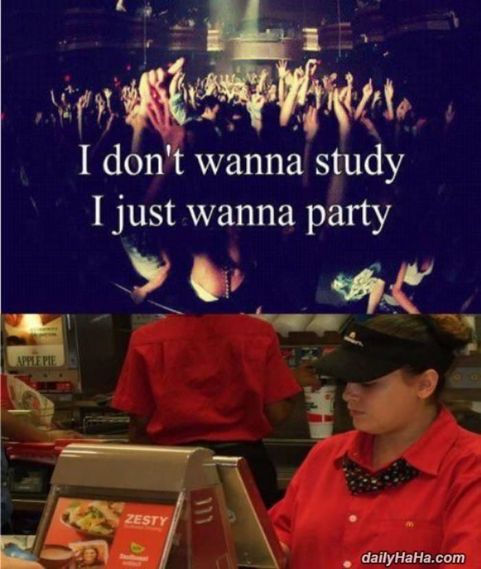 i dont want to study funny picture