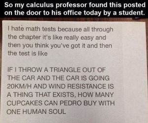 i hate math tests funny picture