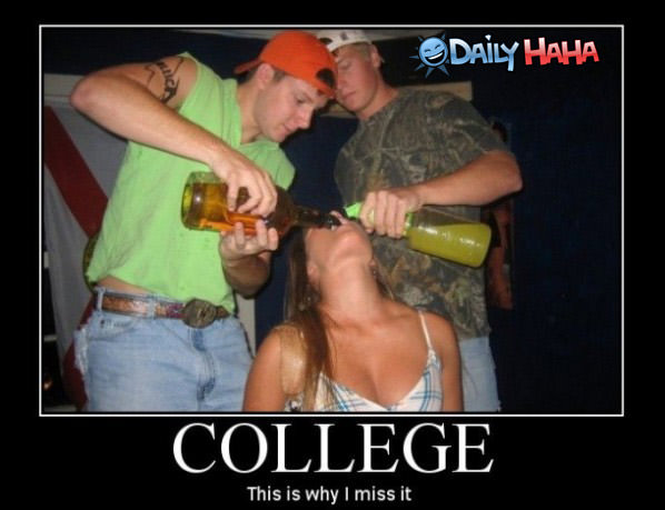I Miss College funny picture