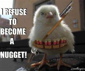 i refuse to be a nugget funny picture