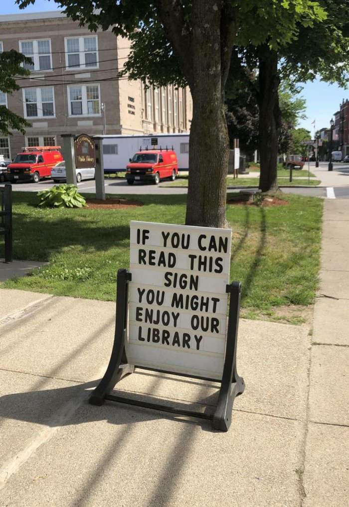 if you read this sign
