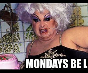 if monday had a face funny picture