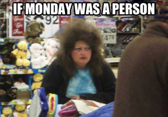 if monday was a person funny picture