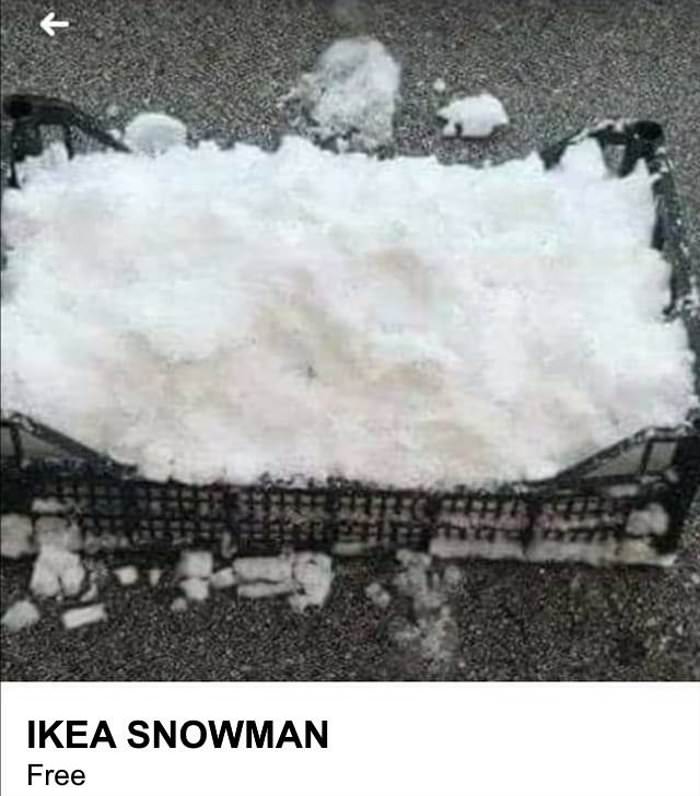 ikea snowman