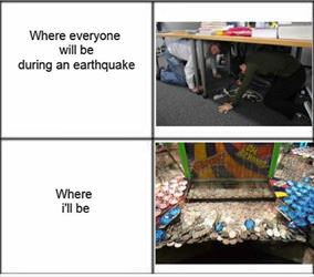 in case of an earthquake