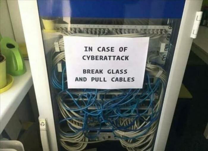 in case of cyber attack