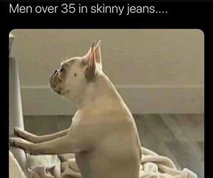in skinny jeans