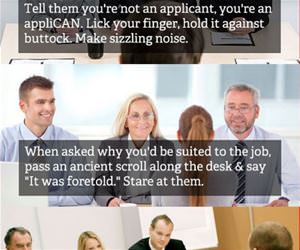 interview tips funny picture