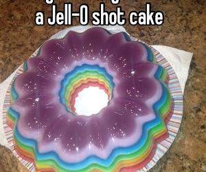 Jello Shot Birthday Cake funny picture
