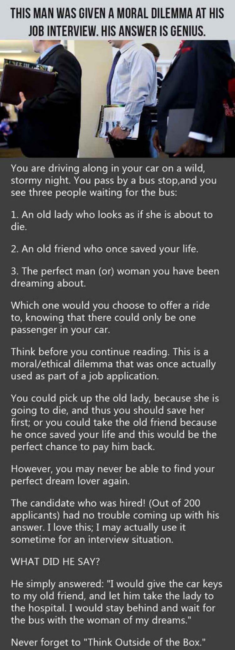 job interview dilema funny picture