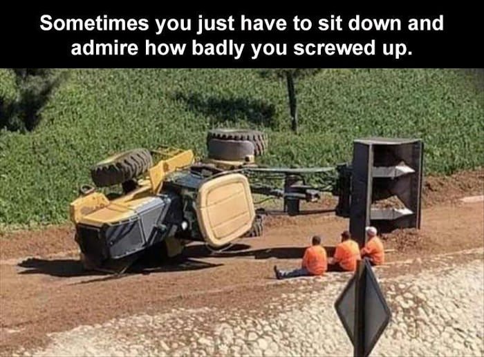 just sit down and look