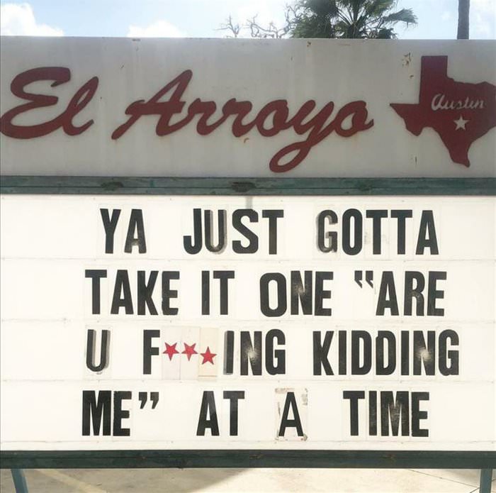 just take it one at a time