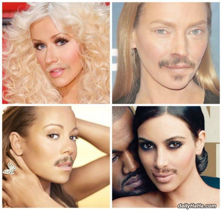 just add a mustache funny picture