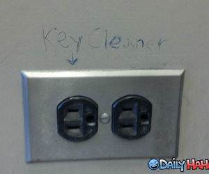 Key Cleaner funny picture