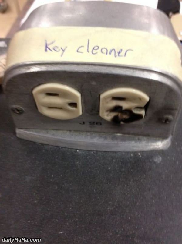 key cleaner funny picture