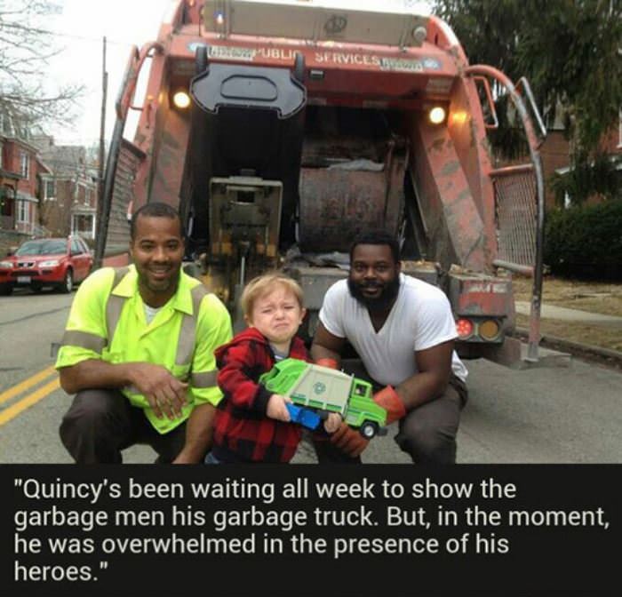 kid loves garbage funny picture