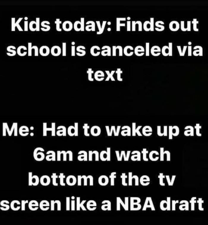 kids today have it easy