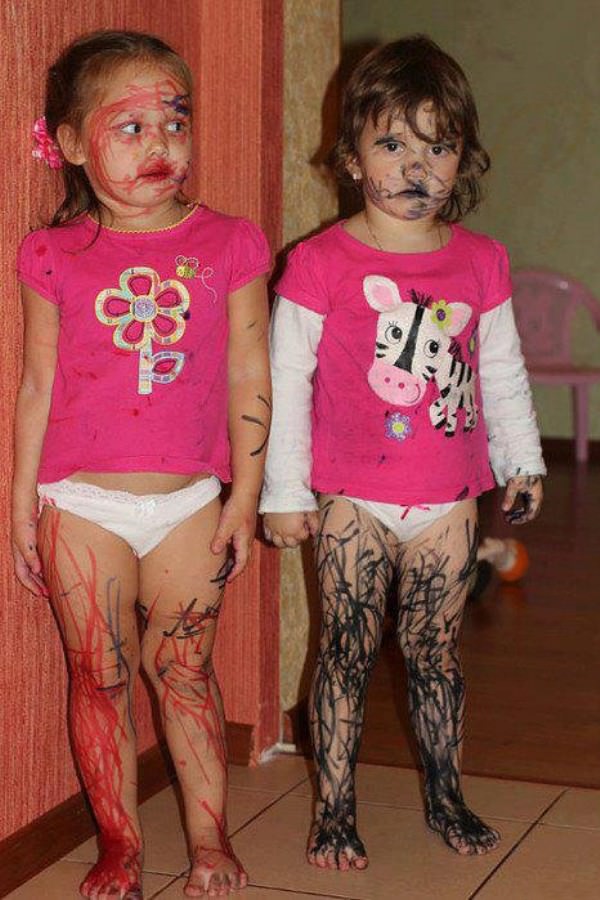 Kids With Markers funny picture