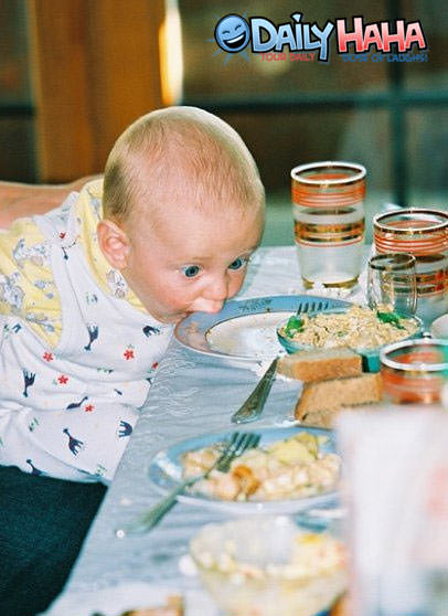Really Hungry Baby Picture