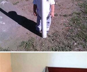 kids showing off hiding skills funny picture