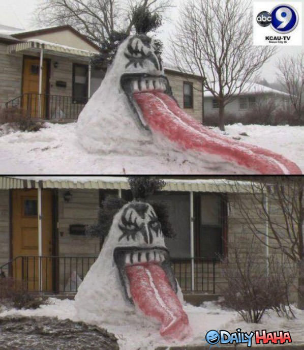 Snow Kiss funny picture
