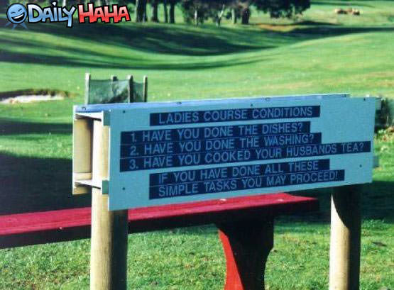 Ladies course Rules