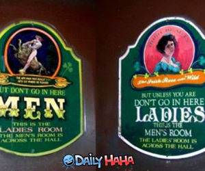 Ladies and Mens Signs