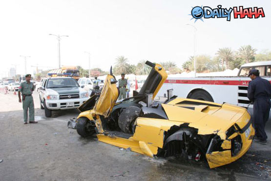 Lamborghini Destroyed