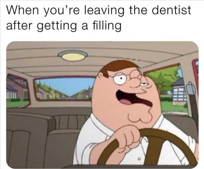 leaving the dentist