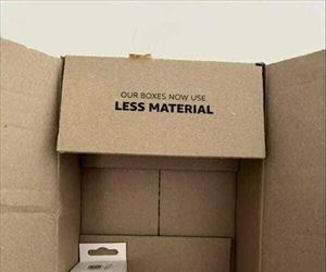 less material box