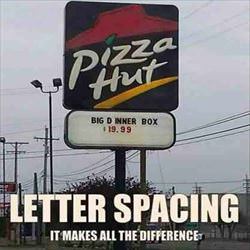letter spacing