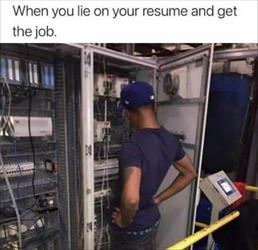 lie on your resume