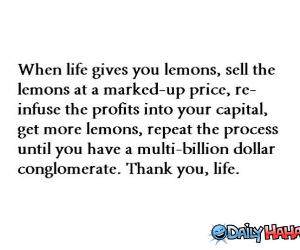 Lifes Lemons funny picture