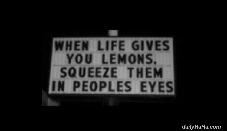 life gives you lemons funny picture