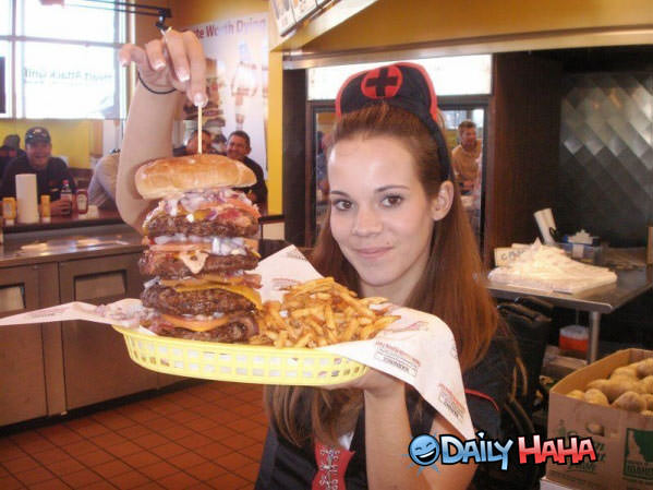 Giant Burger Funny Picture