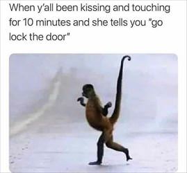 lock the door
