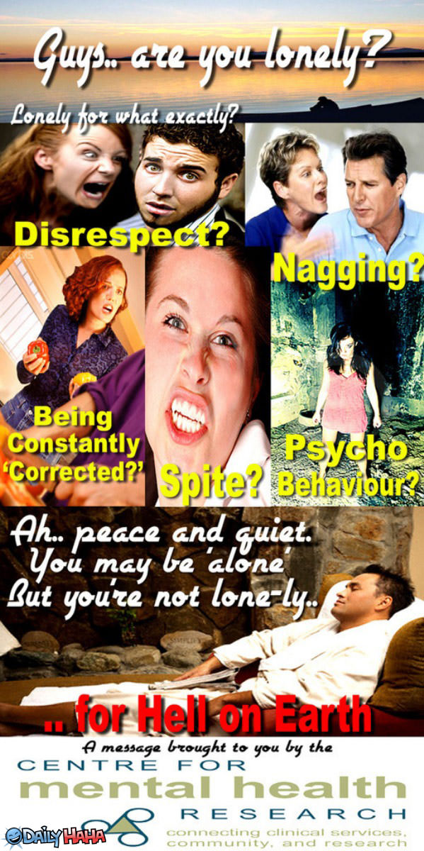 Lonely Guys Funny Picture