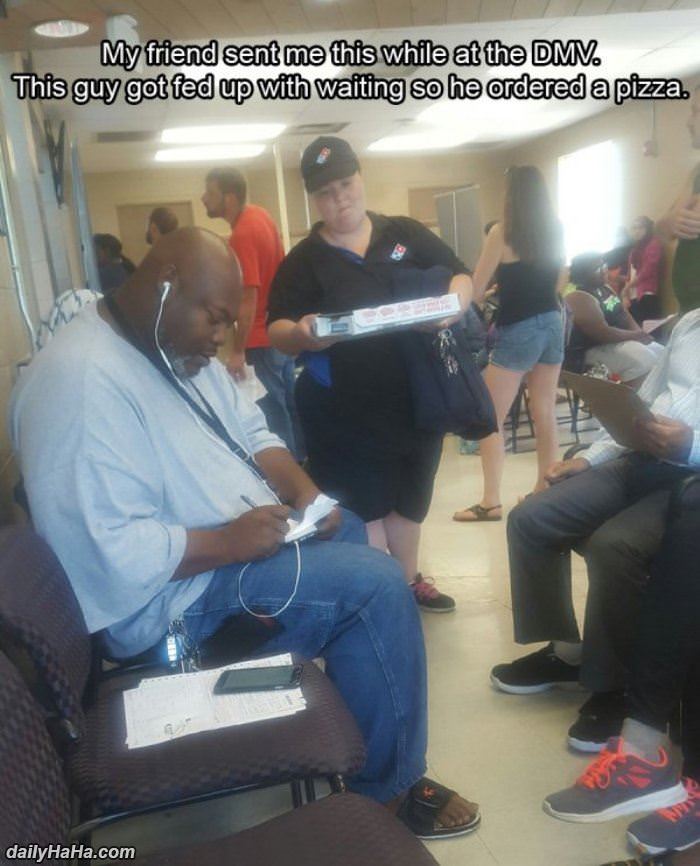 long wait at the dmv funny picture
