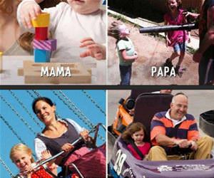 mama vs papa funny picture