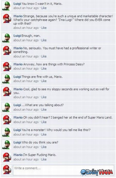 Mario and Luigi funny picture