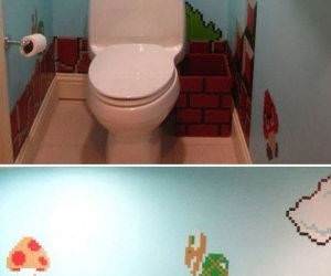 Mario Bathroom funny picture