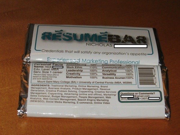 Resume Bar funny picture