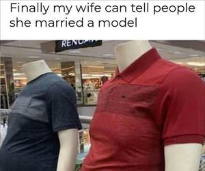 married a model