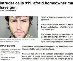 Frightened Intruder funny picture
