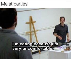 me at parties