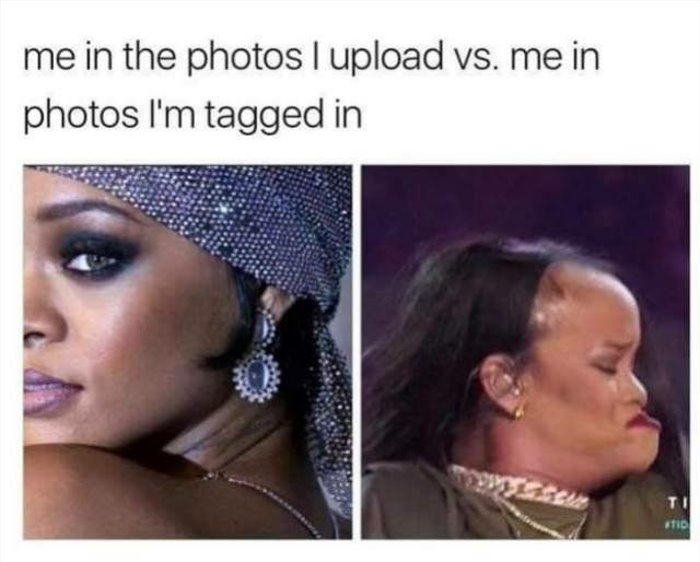me vs the photo