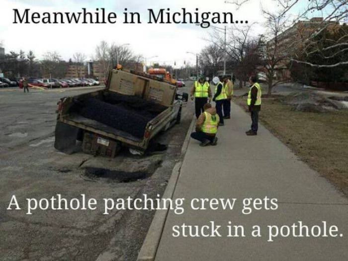 meanwhile in michigan funny picture