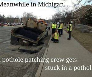 meanwhile in michigan funny picture