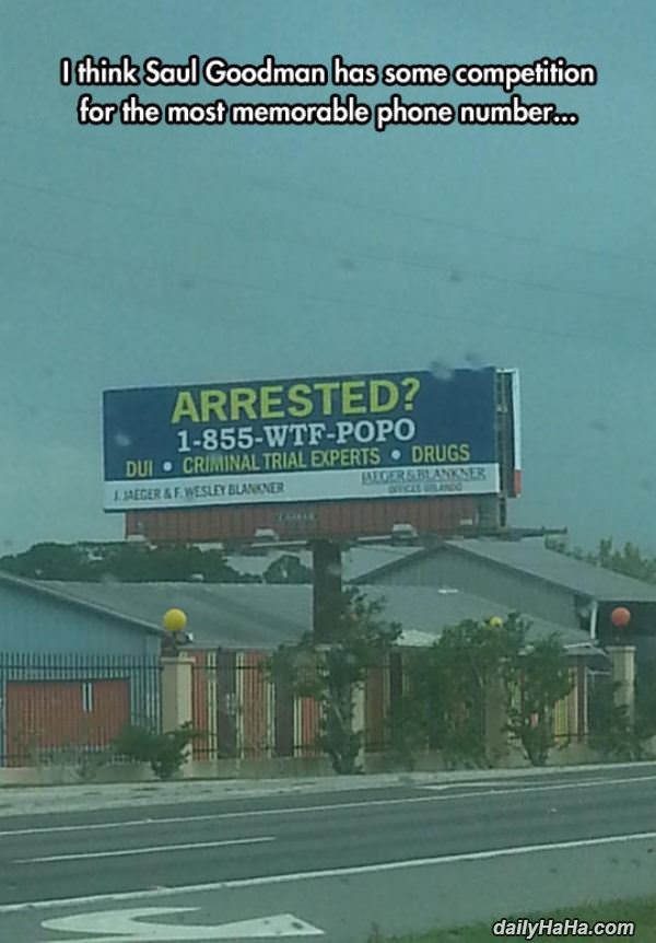 memorable phone number funny picture