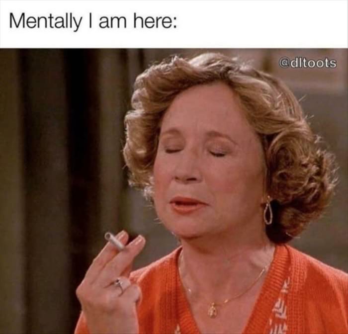 mentally i am here